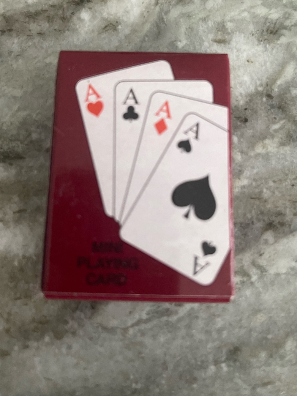 Mini Playing Cards Deck - Red